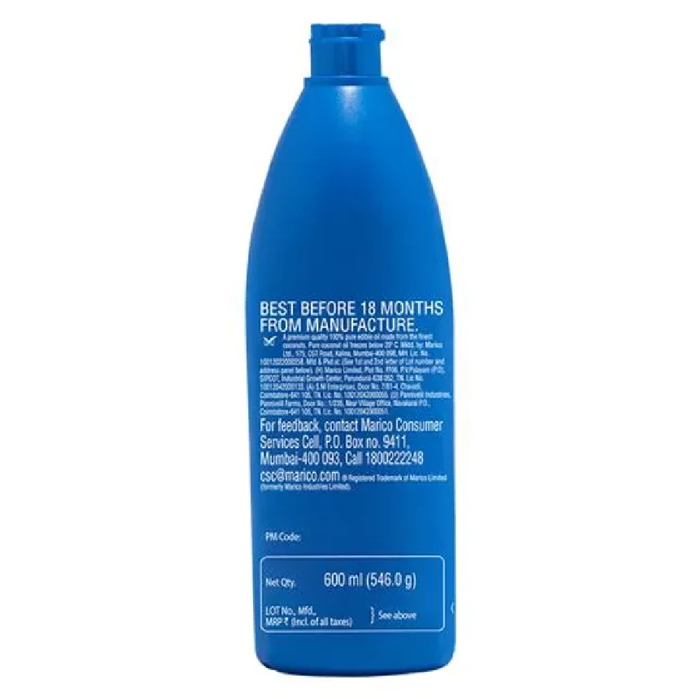 Parachute Coconut Oil - 100percent Pure, 600 ml Bottle-3.webp